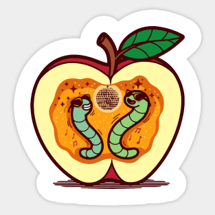 Worm Party Sticker